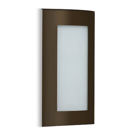 Besa Lighting Expo 16 Outdoor, White Acrylic, Bronze Finish, 1x16W LED EXPO16-WA-LED-BR